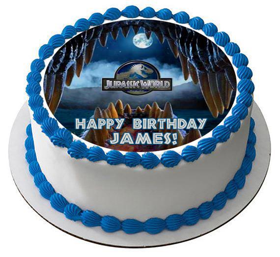 Sumptuous Jurassic World Photo Cake