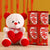 4 KitKat & Small Teddy- - for Online Flower Delivery In India -This beautiful combo contains: 4 Pieces Kitkat (13.5 gm each) 1 Teddy Bear 6 inch Note: While we always strive to ensure that products are accurately represented in our photographs, from season to season and subject to availability, our florists may be required to substitute one or more flowers for a variety of equal or greater quality, appearance and value. 