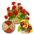 Love Bonaza- Best Flower Delivery in Category | Flowers | Flowers and Fruits -This Beautiful Combination of Flowers and Fruits consists of 15 Fresh Red Roses with seasonal fillers and leaves Nicely arranged in a basket 3 kg Mix Fruits Basket 500 gms Mix Dry Fruit Box Note: While we always strive to ensure that products are accurately represented in our photographs, from season to season and subject to availability, our florists may be required to substitute one or more flowers for a variety of equal or greater quality, appearance and value. Also for cakes, Actual design and arrangement might differ based on chef, seasonal elements and ingredient availability. 