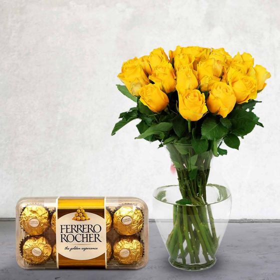 Mesmerising Flowers N Chocolate - for Online Flower Delivery In India 