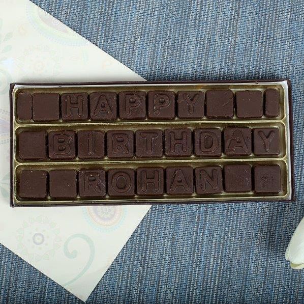 Happy Birthday Name Choco Treat