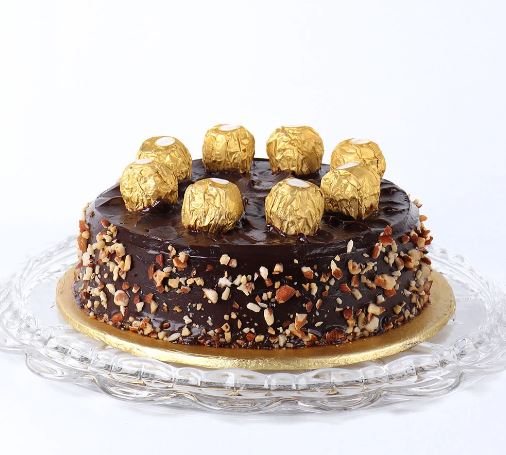Nutty Chocolatey Ferrero Rocher Cake