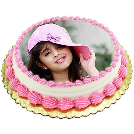 Butterscotch Photo Cake One Kg - Send Flowers to India 