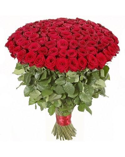 Premium Mega Love - 100 Red Roses Bouquet