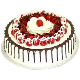 Blackforest Cake With Cherry - for Flower Delivery in India 