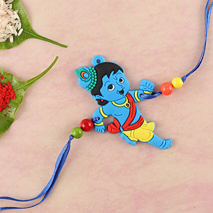 Krishna Delight Rakhi - for Online Flower Delivery In India 