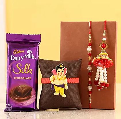 Silk Love For Brother - for Online Flower Delivery In India 