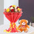 Small Teddy And Colorful Rose