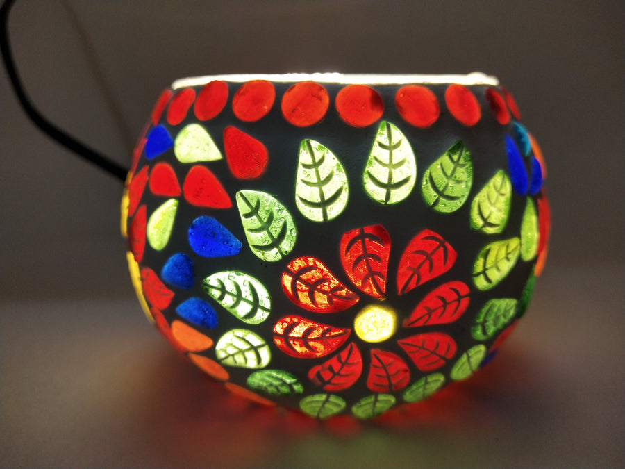 Small Mosaic Glass Lamp