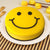 Round Yellow Smiley Theme Cake- Order Cake Online in Category | Cakes | Smiley Cakes -This delicious custom fondant theme cake contains: 1 KG smiley theme cake Vanilla flavor (Or any other flavor of your choice) Note: The photos are indicative only. Actual design and arrangement might differ based on chef, seasonal elements and ingredient availability. 