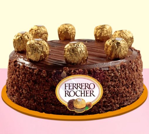 Soft Ferrero Rocher Chocolate Cake - from Best Flower Delivery in India 