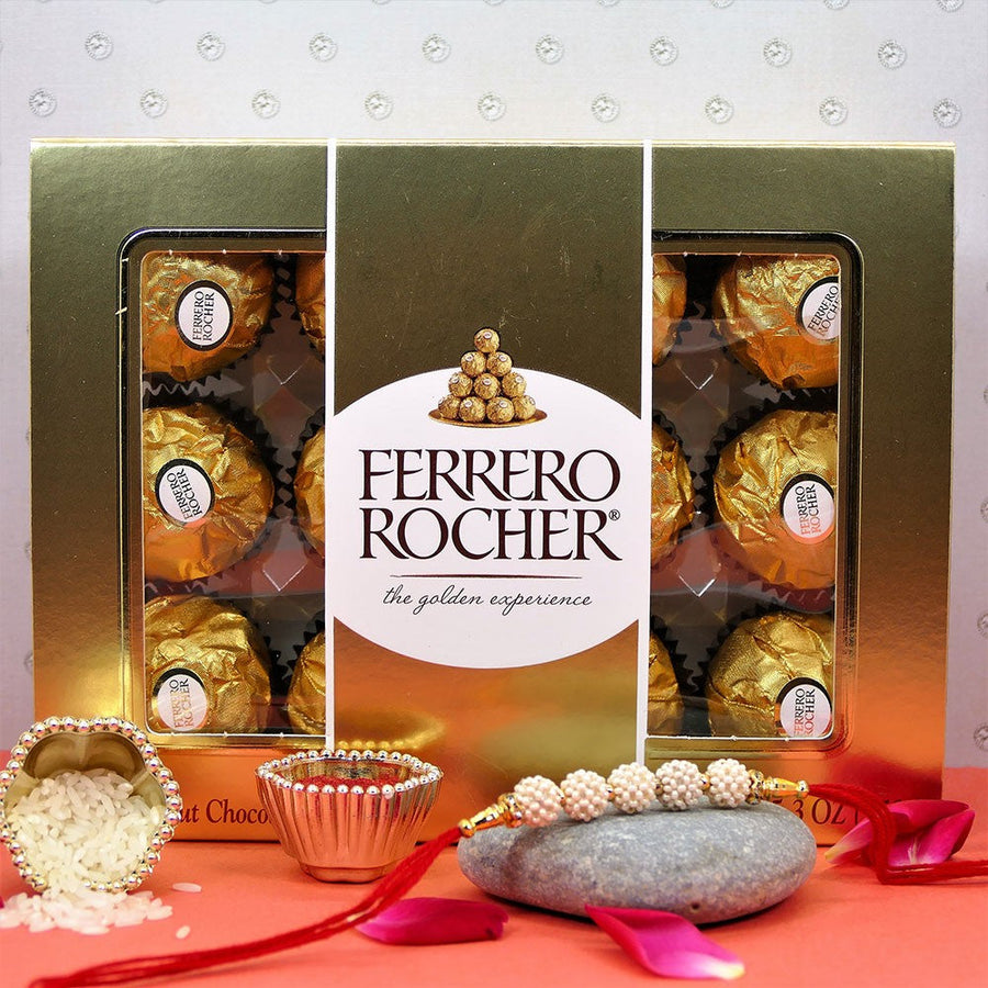 Stunning Rakhi N Ferrerorocher Combo