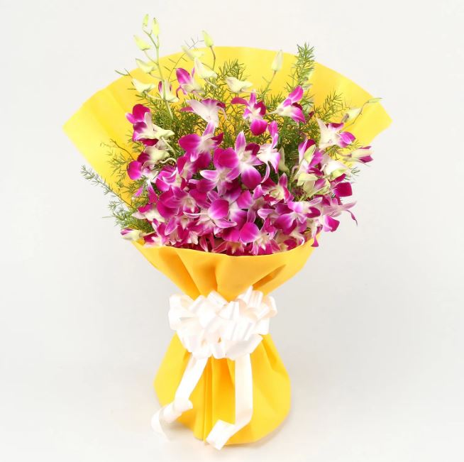 Sunny Purple Surprise - for Online Flower Delivery In India 