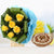 Sunshine Healthy Treat- - for Online Flower Delivery In India -This Beautiful Combination of Flowers and Dry Fruits consists of 6 Fresh Yellow Roses Seasonal Fillers and leaves Nicely wrapped with Blue paper and Yellow ribbon bow 500 gms Mix Dry Fruit Basket Note: While we always strive to ensure that products are accurately represented in our photographs, from season to season and subject to availability, our florists may be required to substitute one or more flowers for a variety of equal or greater quality, appearance and value. Also for cakes, Actual design and arrangement might differ based on chef, seasonal elements and ingredient availability. 