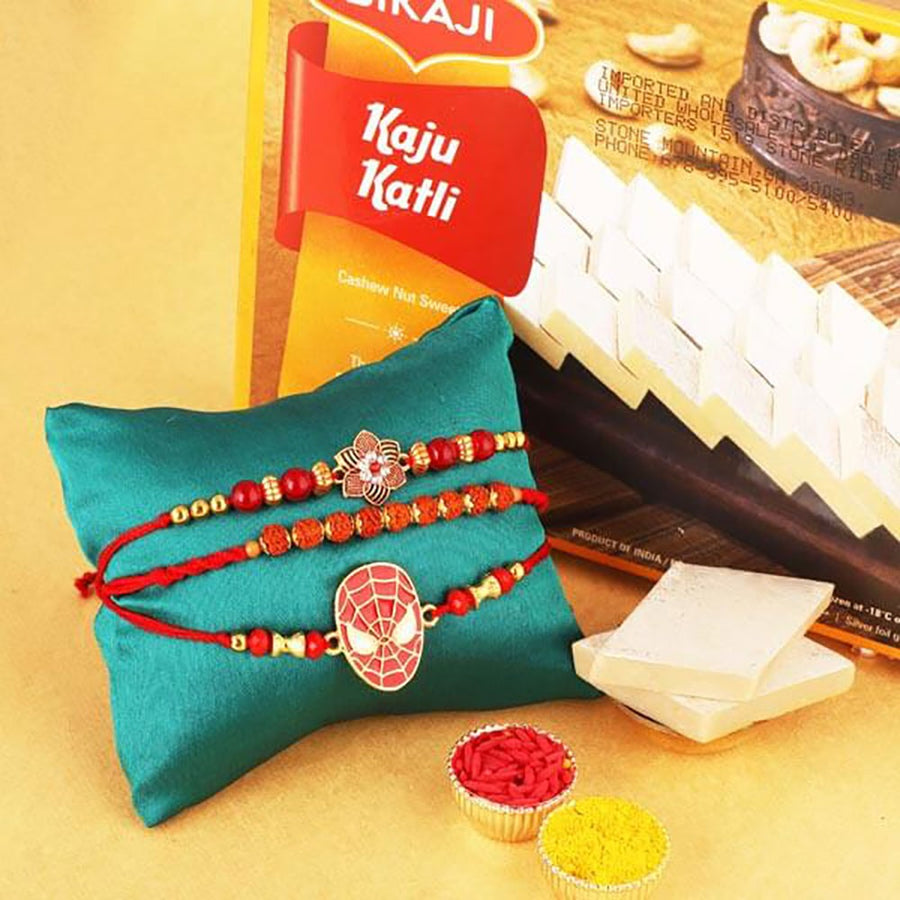 Super Trendy Rakhi Special Gift - for Online Flower Delivery In India 