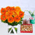 Sweet Magnolius- Best Flower Delivery in Category | Combos | Flowers and Dry Fruits -This Beautiful Combination of Flowers and Dry Fruits consists of 10 Fresh Orange Gerbera Nicely arranged in a Square glass jar and decorated with a White ribbon bow 500 gms Mix Dry Fruit Box Note: While we always strive to ensure that products are accurately represented in our photographs, from season to season and subject to availability, our florists may be required to substitute one or more flowers for a variety of equal or greater quality, appearance and value. Also for cakes, Actual design and arrangement might differ based on chef, seasonal elements and ingredient availability. 