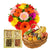 Sweet Sunrise Deluxe- Flower Delivery in Category | Flowers | Flowers and Fruits -This Beautiful Combination of Flowers and Fruits consists of 15 Fresh Mix Color Gerbera Nicely tied with a multicolored ribbon bow 3 kg Mix Fruits Basket 500 gms Mix Dry Fruit Box Note: While we always strive to ensure that products are accurately represented in our photographs, from season to season and subject to availability, our florists may be required to substitute one or more flowers for a variety of equal or greater quality, appearance and value. Also for cakes, Actual design and arrangement might differ based on chef, seasonal elements and ingredient availability. 