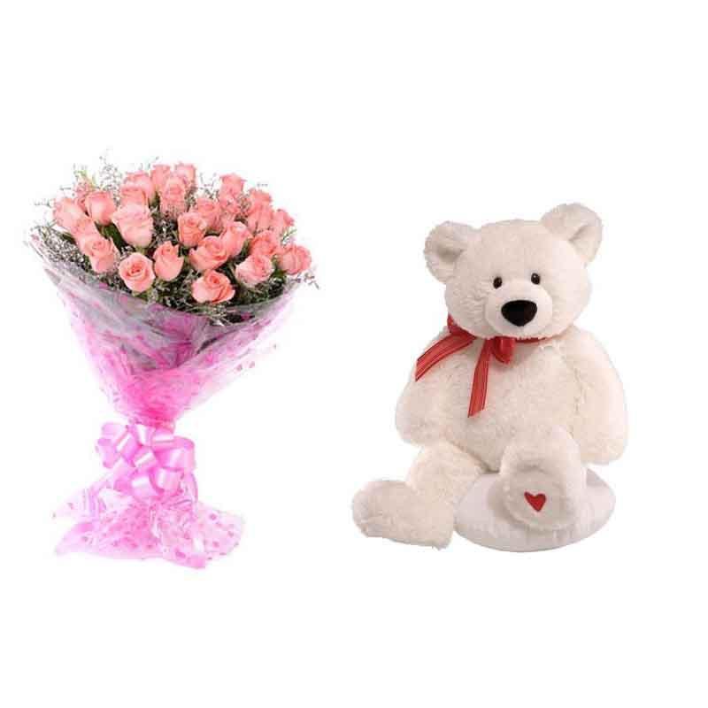 Pink Rose Surprise - for Flower Delivery in India 
