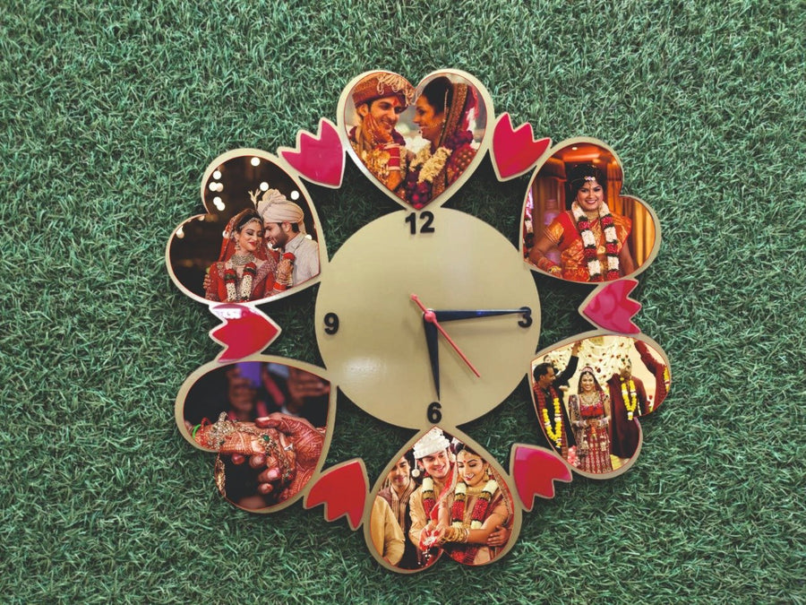 Personalized Gift Wall Clock For Anniversary - from Best Flower Delivery in India 