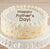 White Forest Father's Day Cake- - for Online Flower Delivery In India -This delicious cake contains: Half KG white forest cake Round shape Whipped cream Note: The photos are indicative only. Actual design and combomight differ based on chef, seasonal elements and ingredient availability. 