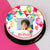 Yummo Round Photo Cake- Online Gift Delivery In Category | Gifts | Personalized Anniversary Gifts For Wife -This delicious cake contains: Half Kg Photo Cake Chocolate flavour Round shape Email us the photo that needs to be printed to support@bloomsvilla.com after placing your order online Note: The photos are indicative only. Actual design and arrangement might differ based on chef, seasonal elements and ingredient availability. 