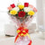 Assorted Roses- - Send Flowers to India -This beautiful bouquet consists of: 10 mix color roses Cellophane wrap Green/ Yellow/ White fillers 