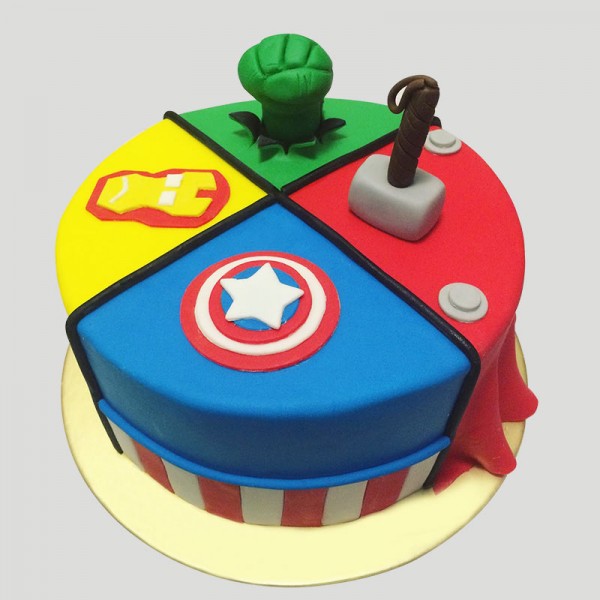 Avenger Willing To Fight Theme Cake