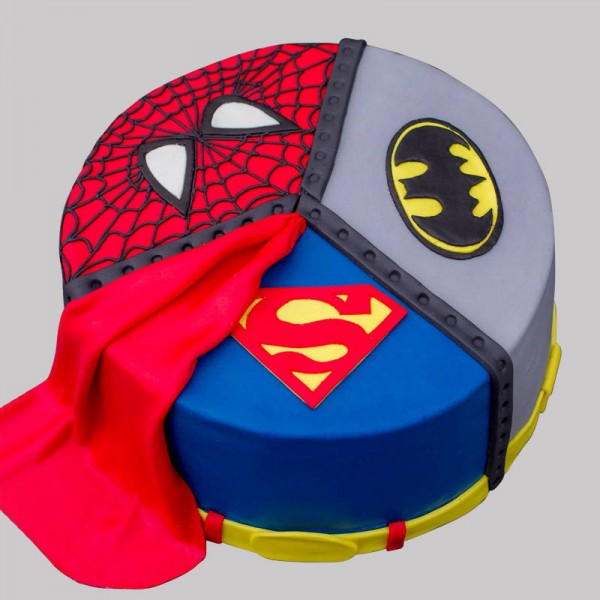 Round Shape Avenger Theme Cake