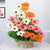 Teachers Day Flower Basket- - Send Flowers to India -This Teachers Day Special Flowers Bouquet contains: 20 Stem Stem Pink,Orange and White Gerbera Seasonal leaves and fillers Nicely arrange in a beautiful basket Note: While we always strive to ensure that products are accurately represented in our photographs, from season to season and subject to availability, our florists may be required to substitute one or more flowers for a variety of equal or greater quality, appearance and value. 
