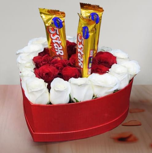 Red And White Love With choco