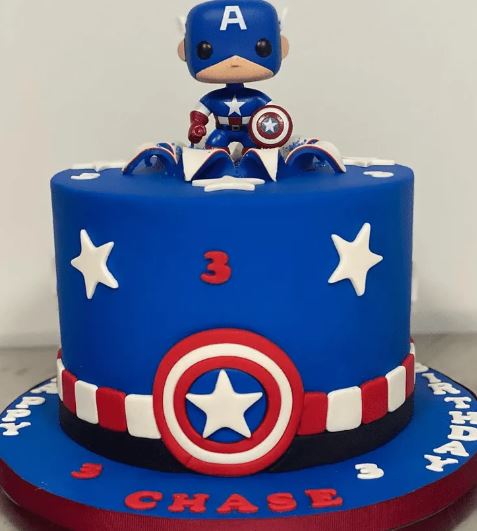 Cute Avenger Theme Cake