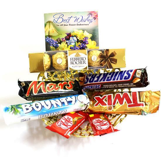 Bounty Choco Love - for Midnight Flower Delivery in India 