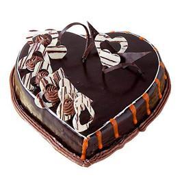 Special Heart Shape Chocolate Cake - from Best Flower Delivery in India 