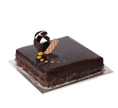 Chocolaty Swirl Truffle Cake - for Flower Delivery in India 
