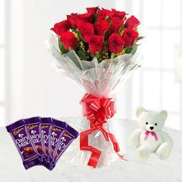 Cute N Sweet Combo - for Flower Delivery in India 