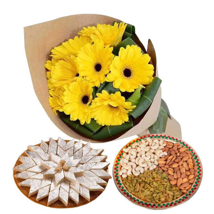 Healthy Sweet Sunshine Combo - for Flower Delivery in India 