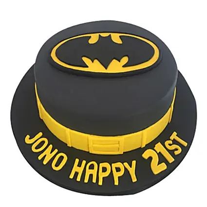 Killer Attitude Of Batman Theme Cake - for Online Flower Delivery In India 