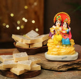 Radhe Krishna Idol With Sweets