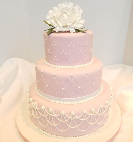 3 Tier Theme Cake Decorated With White Pearl