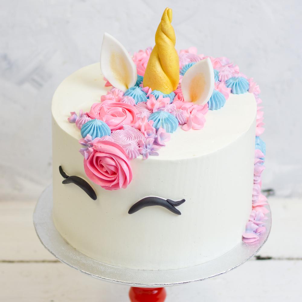 Round Unicorn Cake