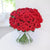 Flowerly Hug 25 Red Roses Bouquet- - Send Flowers to India -Product Details: 25 Red Roses Red Paper Packing Green/ White Fillers Looking for a grand romantic gesture and tell them how much they mean to you, how much you care? 25 beautiful red roses expertly bunched together with the hand-tied red satin ribbon bow. It is a perfect choice, so place your order now and surprise them and make a lasting impression. While we always strive to ensure that products are accurately represented in our photographs, from season to season and subject to availability, our florists may be required to substitute one or more flowers for a variety of equal or greater quality, appearance and value. 