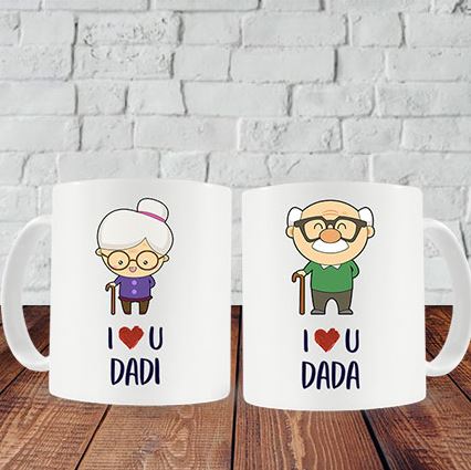 Love You Dada N Dadi Combo Mug
