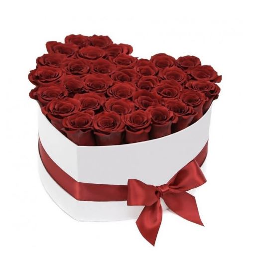 Special Red Heart - for Midnight Flower Delivery in India 