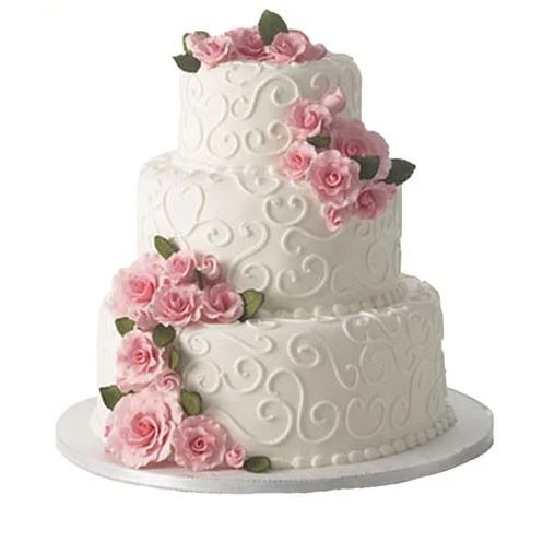 3 Tier Vanilla Strawberry Flavoured Theme Cake