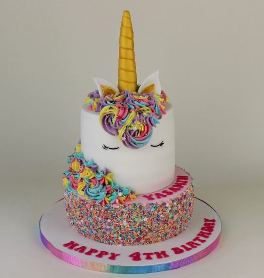 Cute Innocent Unicorn Cake