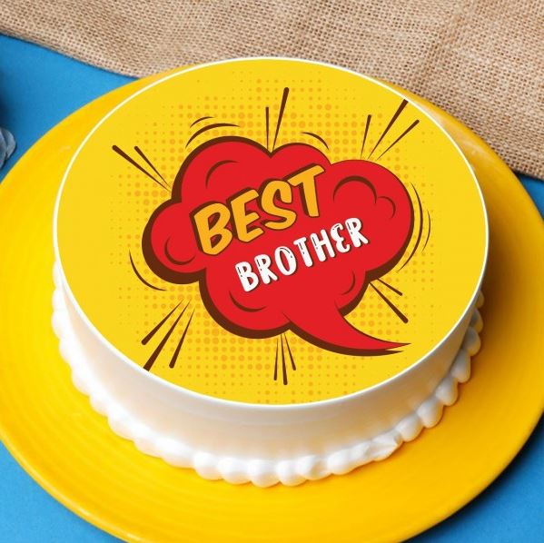 Best Brother Special Photo Cake