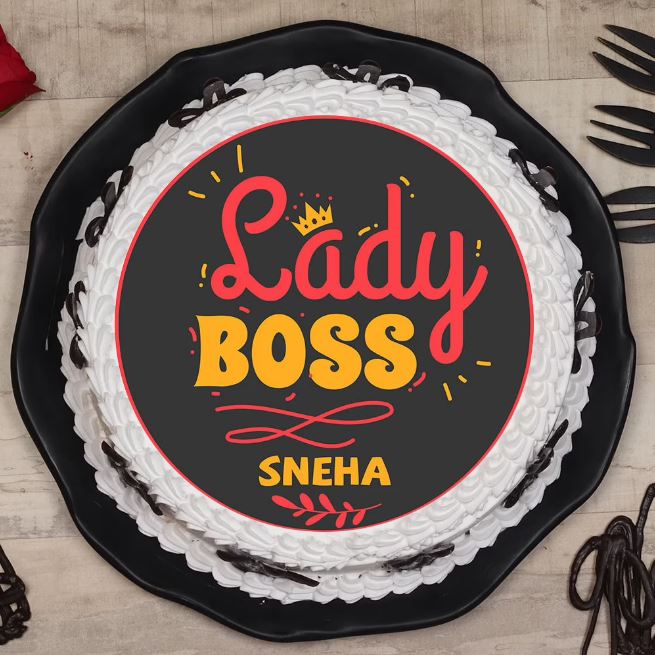 Best Boss Day Photo Cake