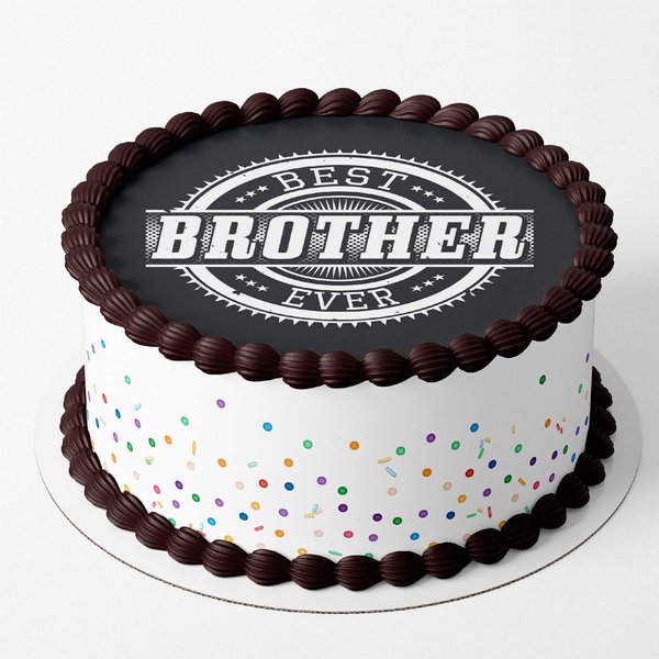 Best Brother Ever Photo Cake
