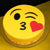 Kiss With Heart Theme Cake- Online Cake Delivery In Category | Cakes | Smiley Cakes -This delicious custom fondant theme cake contains: 1 KG Kiss with heart theme cake Vanilla flavor (Or any other flavor of your choice) Note: The photos are indicative only. Actual design and arrangement might differ based on chef, seasonal elements and ingredient availability. 