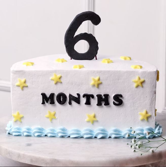 Half Birthday Vanilla cake